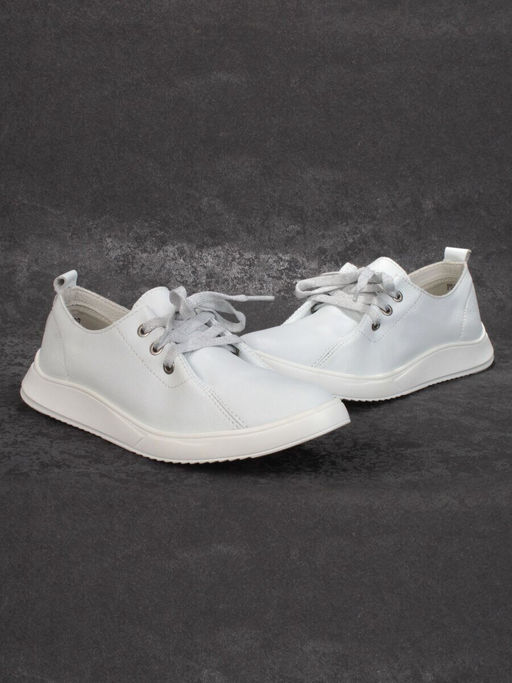 03-PDD90-2 WHITE Полуботинки женские (натуральная кожа)