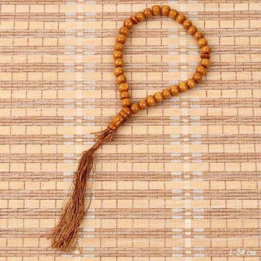 Четки мусульманские 33 бусины 8мм / MА50 /уп 10/600/светло коричневый