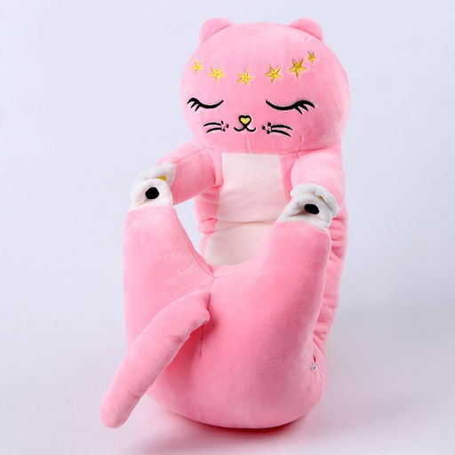 Подушка - подголовник для путешествий Котик, мягкая игрушка, 70 см - Milo toys фото 9
