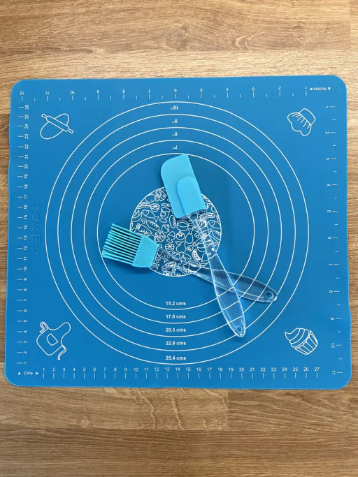 Набор для выпечки CLASSICA 3 предмета: кисточка, лопатка, коврик (силикон) арт.103587 - Mallony фото 8