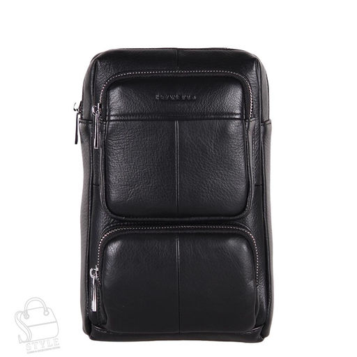 Рюкзак мужской кожаный 2083BSH black Heanbag - S-style фото 3