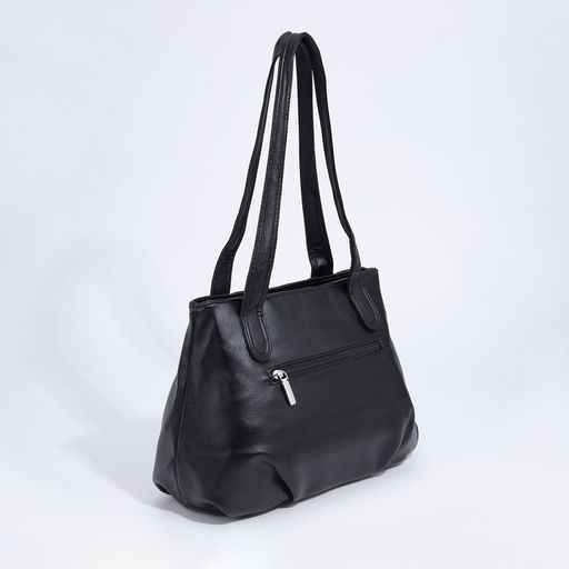 Сумка-тоут на молнии, цвет чёрный - Simaland фото 2