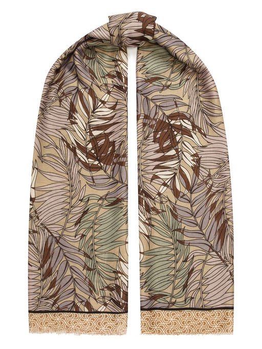 Палантин жен. виск+шерсть 90х180 LG33-959-15