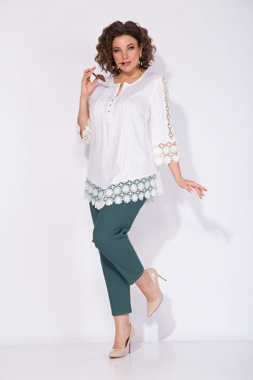 Блуза Liliana 1288 белый  фото 7
