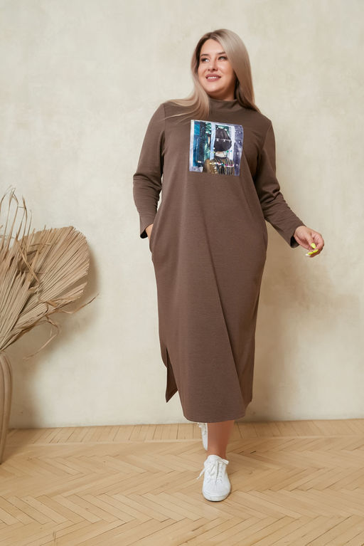 Платье Luxury Moda 1297 коричневый