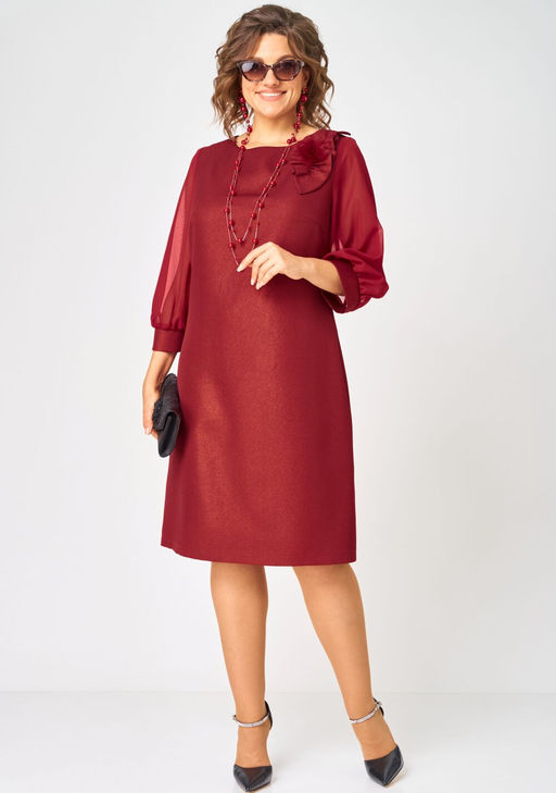 Платье EVA GRANT 7310D красный