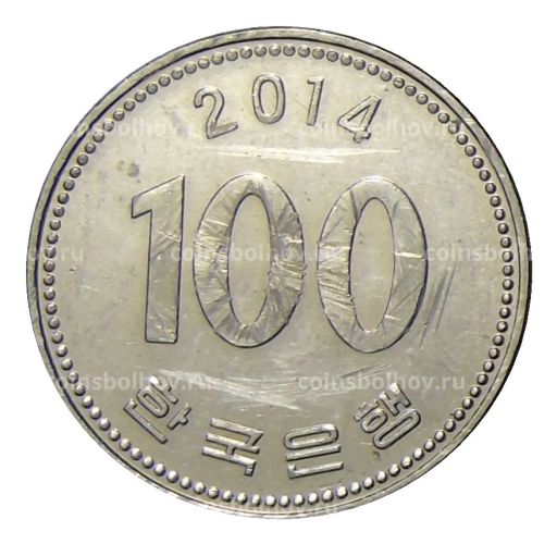 100 вон 2014 года Южная Корея