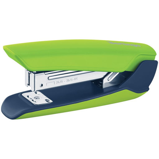 Степлер Berlingo "Hyper" №24/6, 26/6 пластиковый (KSn_25024) зеленый, до 25л.