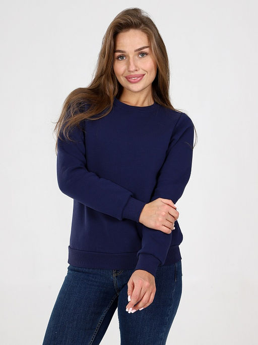 Свитшот женский из футера с начесом Синее Море