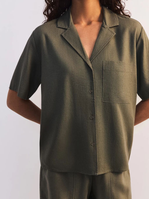 Льняная блуза прямого кроя ZR2605012002-13 / Zarina