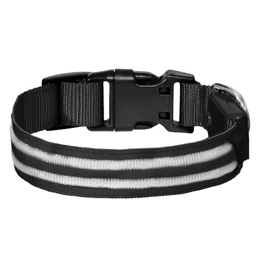 ВИА Светодиодный ошейник "Конти", чёрный, размер S, 2,5x40см 88кит09
