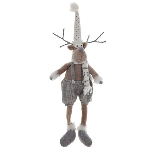 Игрушка набивная "Олень", L33 W17 H71/20 см, 2в.