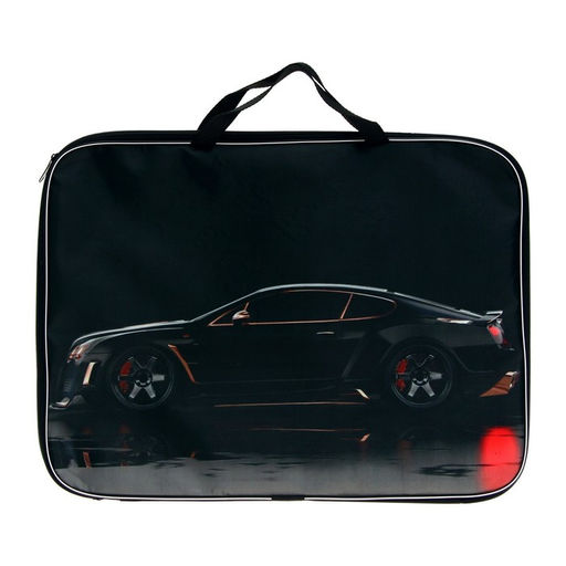 Папка с ручками, А3, текстильная, 47×35×2 см «Тачка»