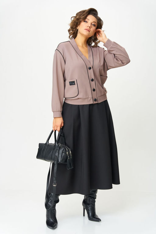 Костюм Aira Style 24130 Тауп+черный