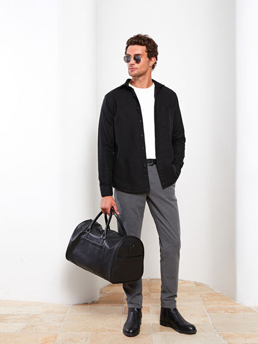 Regular Fit Uzun Kollu Erkek G?mlek Ceket