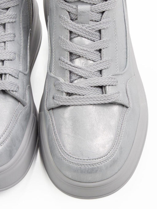 01-A324-6B GRAY/LT. BLUE Ботинки демисезонные женские (натуральная кожа)