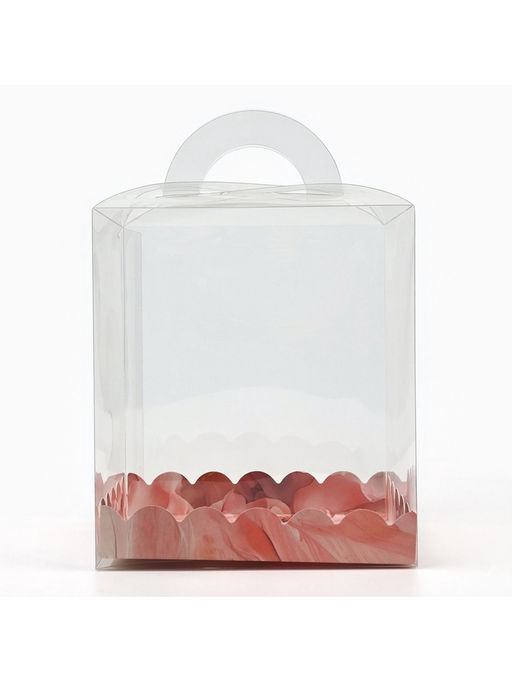 Цена за 5 шт. Коробка кондитерская, сундук, упаковка, «Цветов сияние», 16×16×18 см