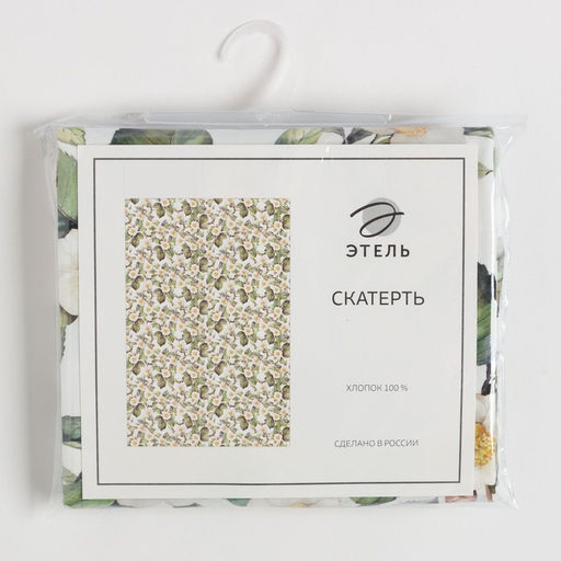 Скатерть Этель Camellia, 149?110 см, хлопок 100%, саржа 190 г/м?