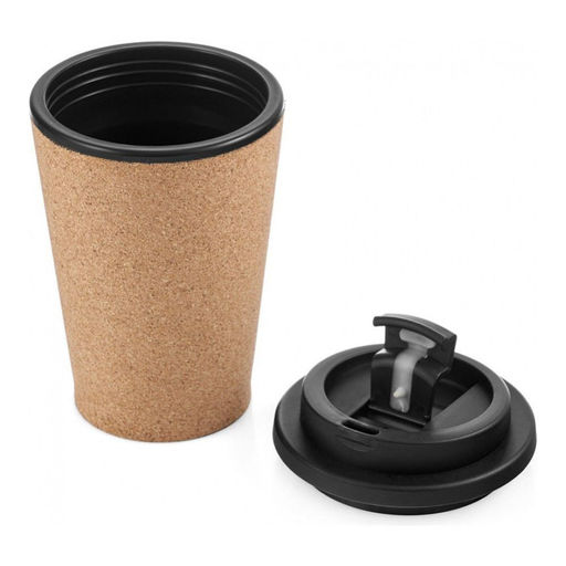 Термокружка дорожная Walmer Corky Coffee, 0.35 л, цвет пробковый  фото 2