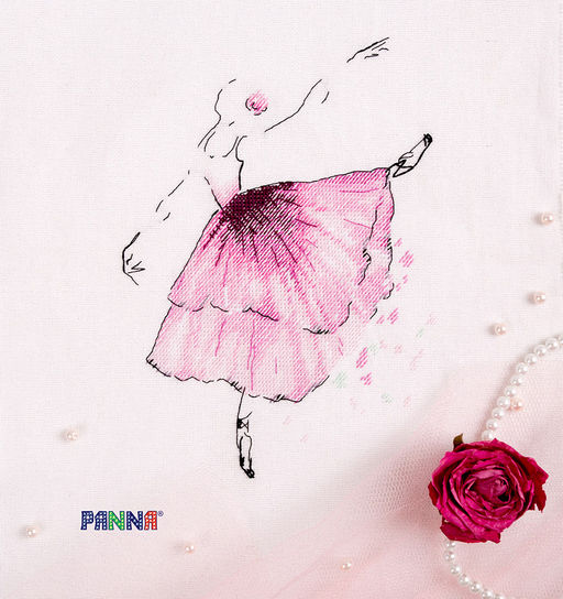 Набор для вышивания PANNA C-1886 Балерина. Анемон 19.5 х 23 см