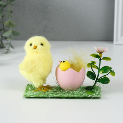 Фигурка Курочка с цыплёнком, 5.5?12?8.7 см