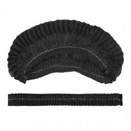 Kristaller Шапочка-клип спанбонд, чёрный, 50 шт  фото 4