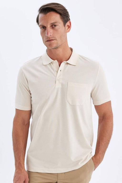 Regular Fit Basic Duz K?sa Kollu Pike Polo Tisort - Defacto фото 9