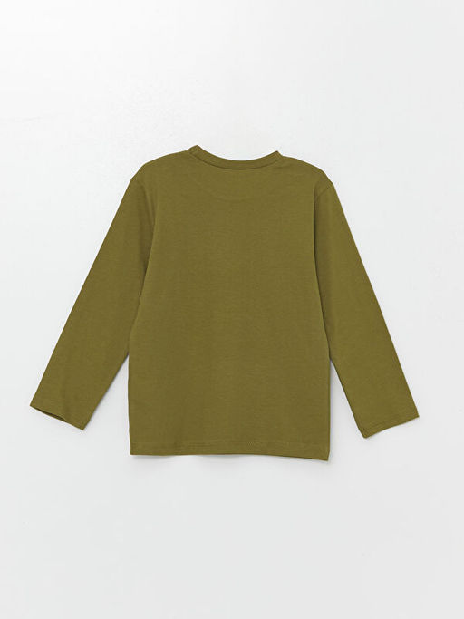 Bisiklet Yaka ?izgili Erkek ?ocuk Ti??rt