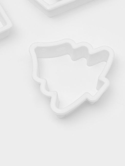 Формы для печенья новогодние Доляна Пряничный домик, набор 8 предметов, пластик, белые фото 3