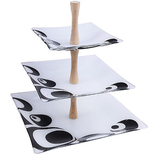 161129 Ваза для фруктов ЭСТЕЛЬ 3-х ярус (х4) - Mayer&boch фото 2