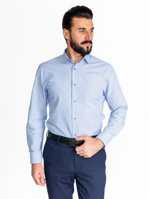 Сорочка мужская длинный рукав GREG 225/139/MAK/ZN/1  фото 8