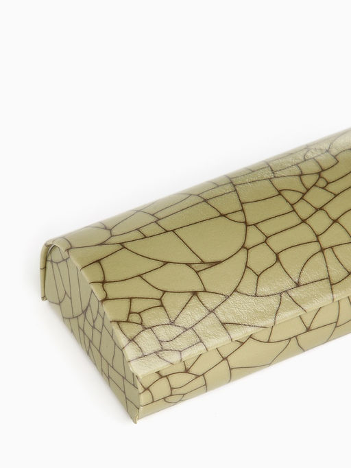 Футляр для очков на хлопушке, с принтом, размер 15.5×5.5×3 см, хаки