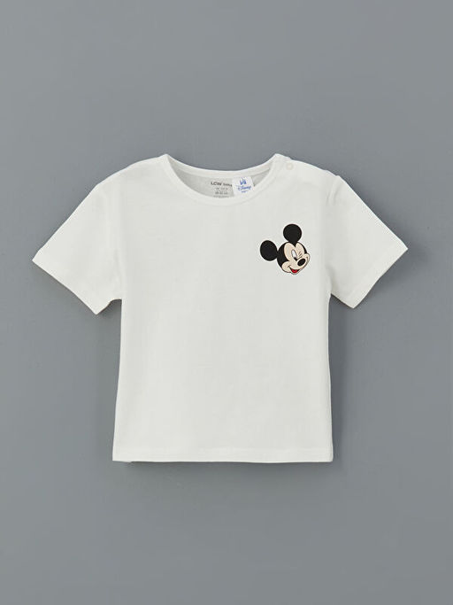 Mickey Mouse Bask?l? Erkek Bebek ?ortlu Tak?m