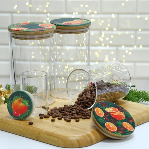 Банка для хранения новогодняя Аромат праздника, стекло, 100 мл - Дорого внимание фото 4