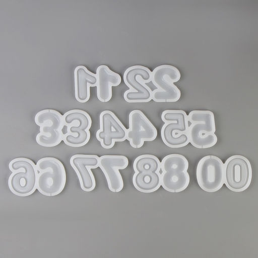 Молды силиконовые «Цифры», набор 9 х 5 х 8 см