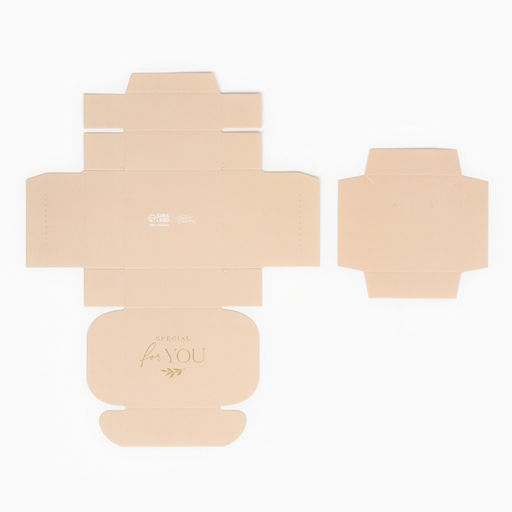 Цена за 5 шт. Коробка под бижутерию «Нюд», 7.5 х 7.5 х 3 см