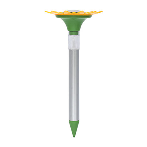 Отпугиватель КРОТОВ ультразвуковой, с фонариком, на солнечной батарее, 16,3х36 см