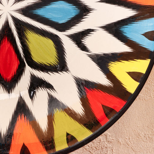 Ляган узбекский Риштанская Керамика «Атлас», d=33 см, разноцветный