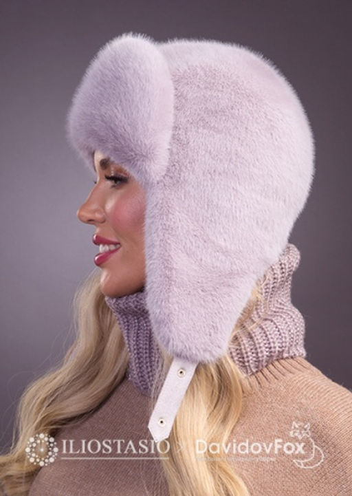 шапка Ушанка экомех четрополох - Davidovfox фото 4