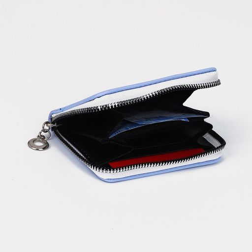 Кошелёк на молнии «Аниме девочка», отдел для карт, для монет, голубой