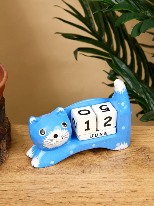 Календарь настольный Кошка, 13410 см, дерево, синий - Simaland фото 4