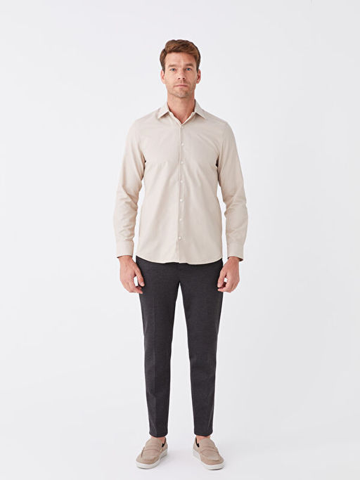 Slim Fit Uzun Kollu Arm?rl? Erkek G?mlek