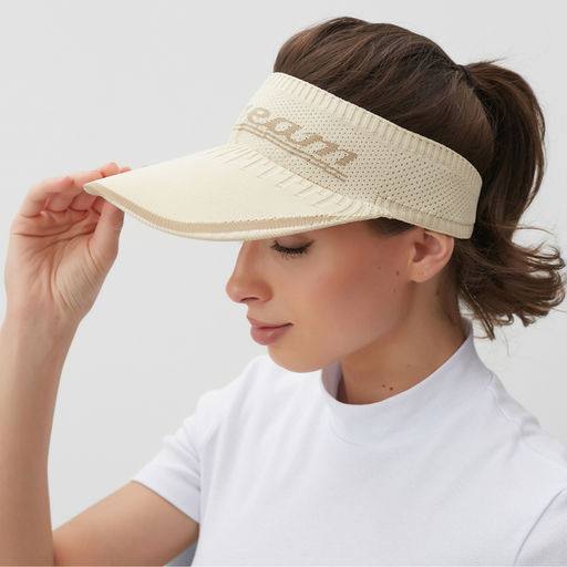 Козырёк от солнца MINAKU, молочный, размер 54-56, трикотаж