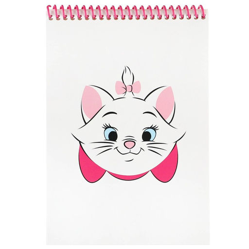 Блокнот А5, на гребне, 40 листов, Коты аристократы - Disney фото 5