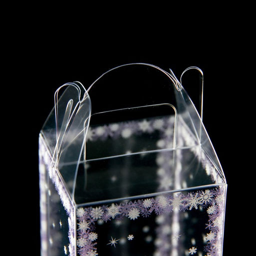 Цена за 5 шт. Складная коробка из PVC 4 x 4 x 8 см Зимушка - UPAK LAND фото 6