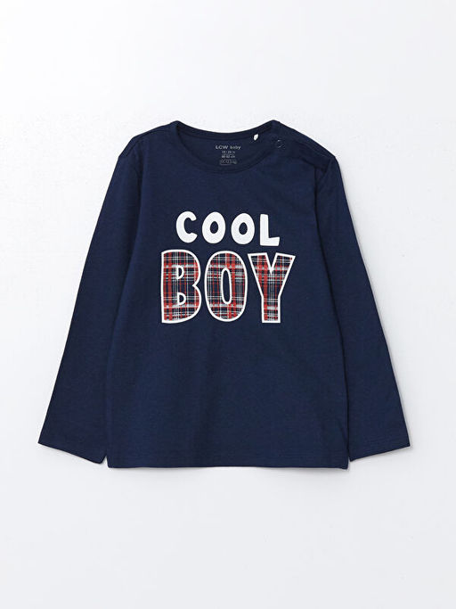 Bisiklet Yaka Uzun Kollu Bask?l? Erkek Bebek Pijama Tak?m? - Waikiki фото 2