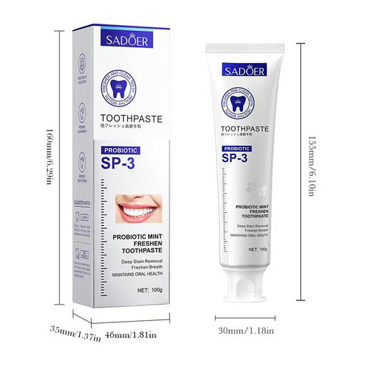 SADOER Зубная паста с пробиотиком освежающая мята, 100 гр  фото 5