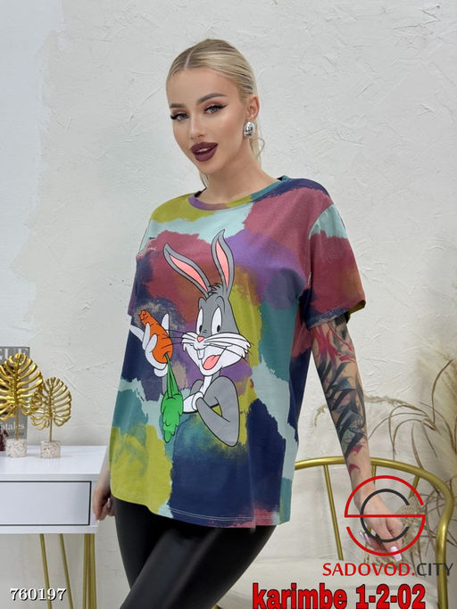 Футболка с принтом женская