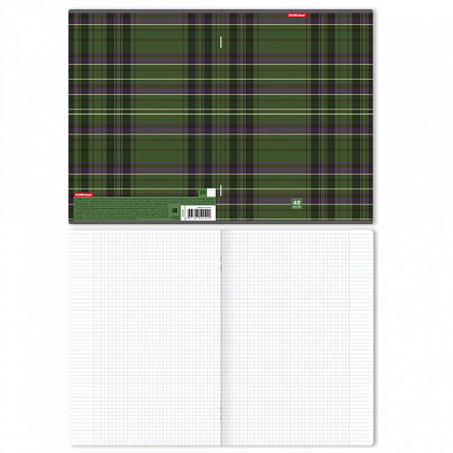Цена за 6 шт. Тетрадь общая ученическая ErichKrause Scottish Cage, А4, 48 листов, клетка_MIX_PACK фото 6