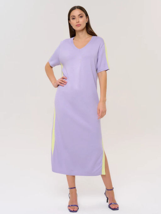 Платье женское ZZ-03006 lavender/lime - Eleganzza фото 2